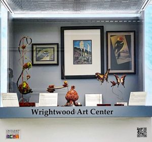 Art by members of the Wrightwood Art Center